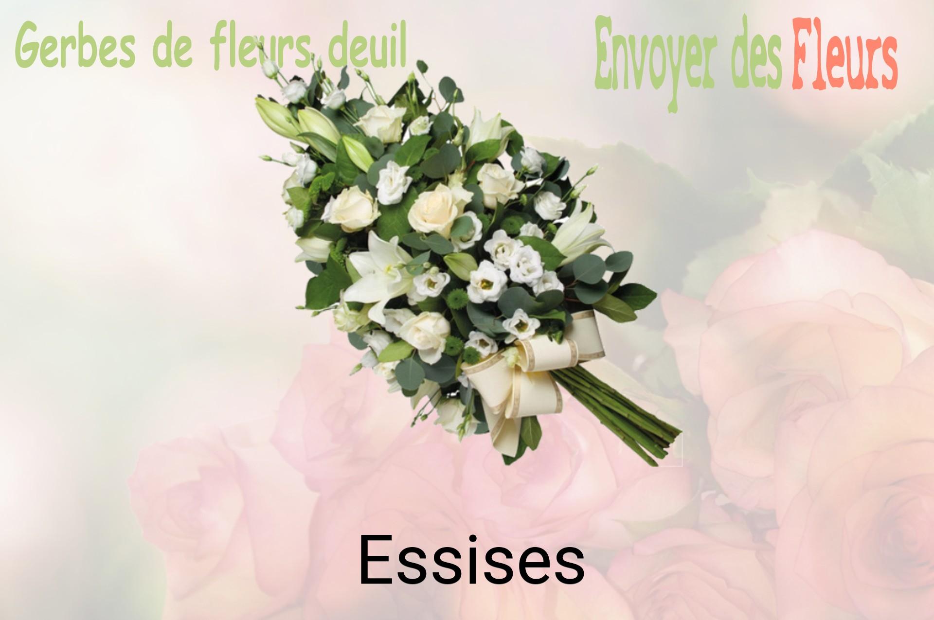 Gerbe de fleurs de deuil livrée à Essises